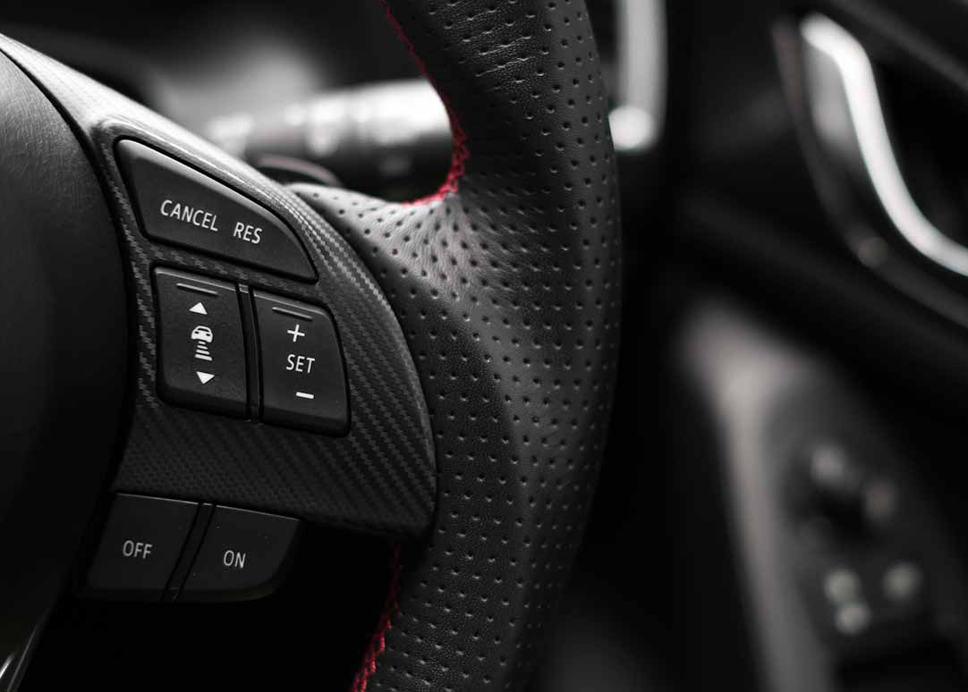 black car interior